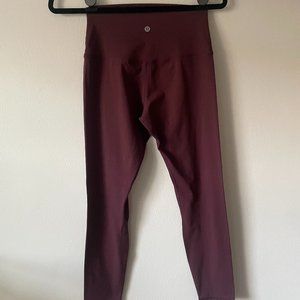 EUC Lululemon Align Leggings | Size 8 | Deep Rouge